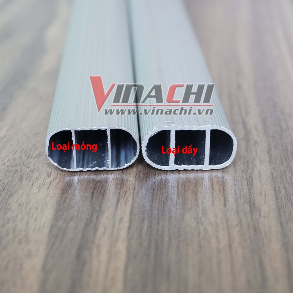 THANH NHÔM TREO TỦ ÁO KIỂU 3 - 1 THANH 1 MÉT