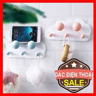 Kệ Dán Tường Để Điện Thoại,Móc Treo Đồ, Móc Gác Điện Thoại Nhà Vệ Sinh Nhà Tắm