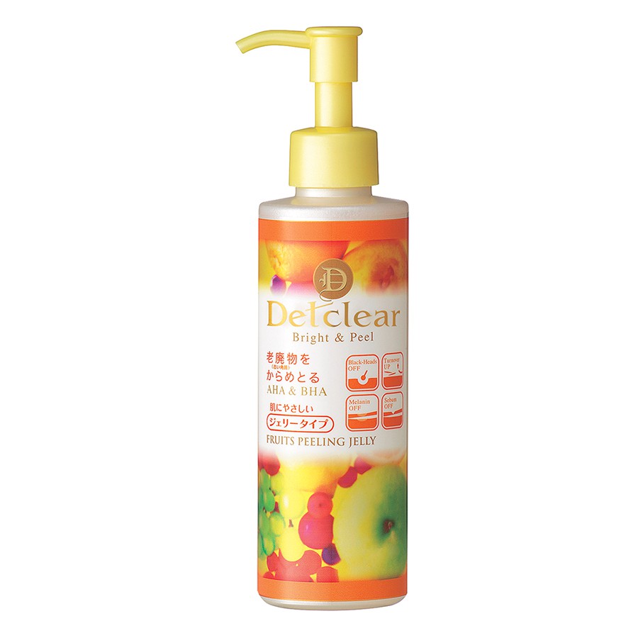 TẨY TẾ BÀO CHẾT DETCLEAR - Bright & Peel Fruits Peeling Jelly 180ml