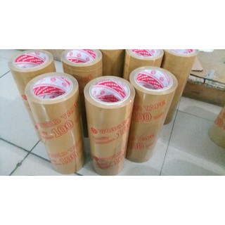 Lốc 6 cuộn băng keo/băng dính 100y - dính tốt- bản rộng cuộn 48mm