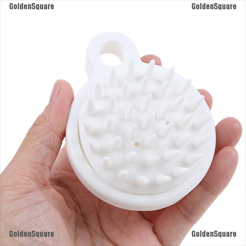 (hàng Mới Về) Bàn Chải Gội Đầu Massage Bằng Silicone Cao Cấp