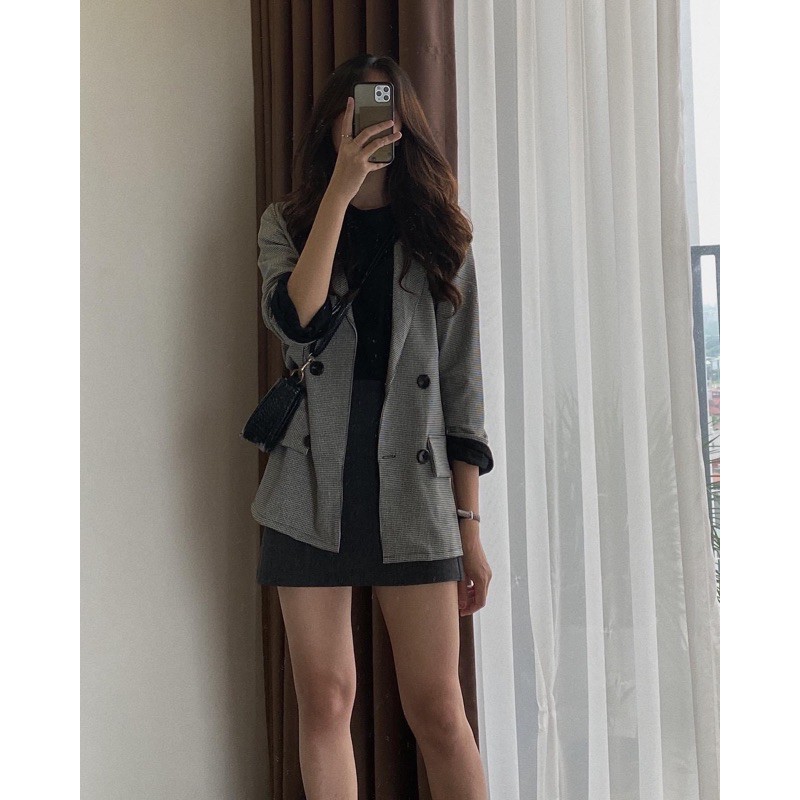 🌵 Áo khoác vest blazer kẻ, trơn, dạ Hàn Quốc - Áo khoác blazer chất đẹp 🌵