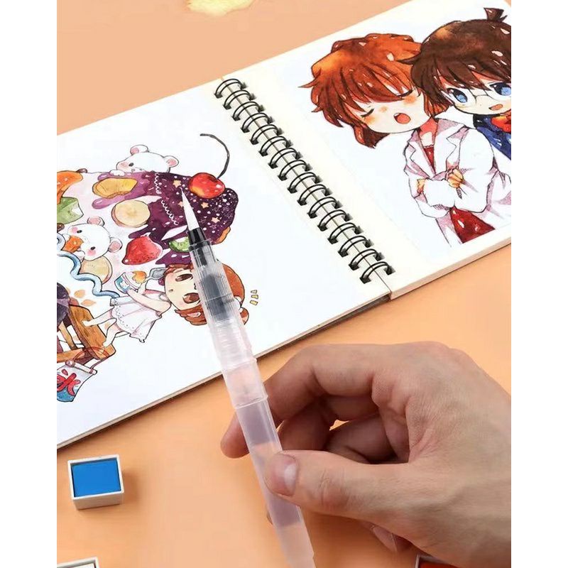 [Mã LIFEBOOK2 giảm 10% đơn 0Đ] Cọ Nước ( Water Brush) Thân Dài 15,5cm bằng nhựa và sợi nylon chất lượng cao