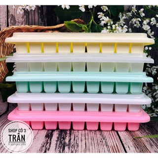 Dụng cụ dự trữ thức ăn cho bé – Khay làm đá lớn cho gia đình – Khay đá nắp đậy 9 ngăn HPL51