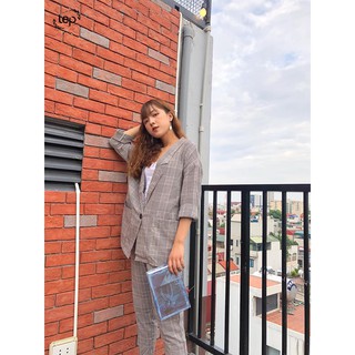 Set vest kẻ 853