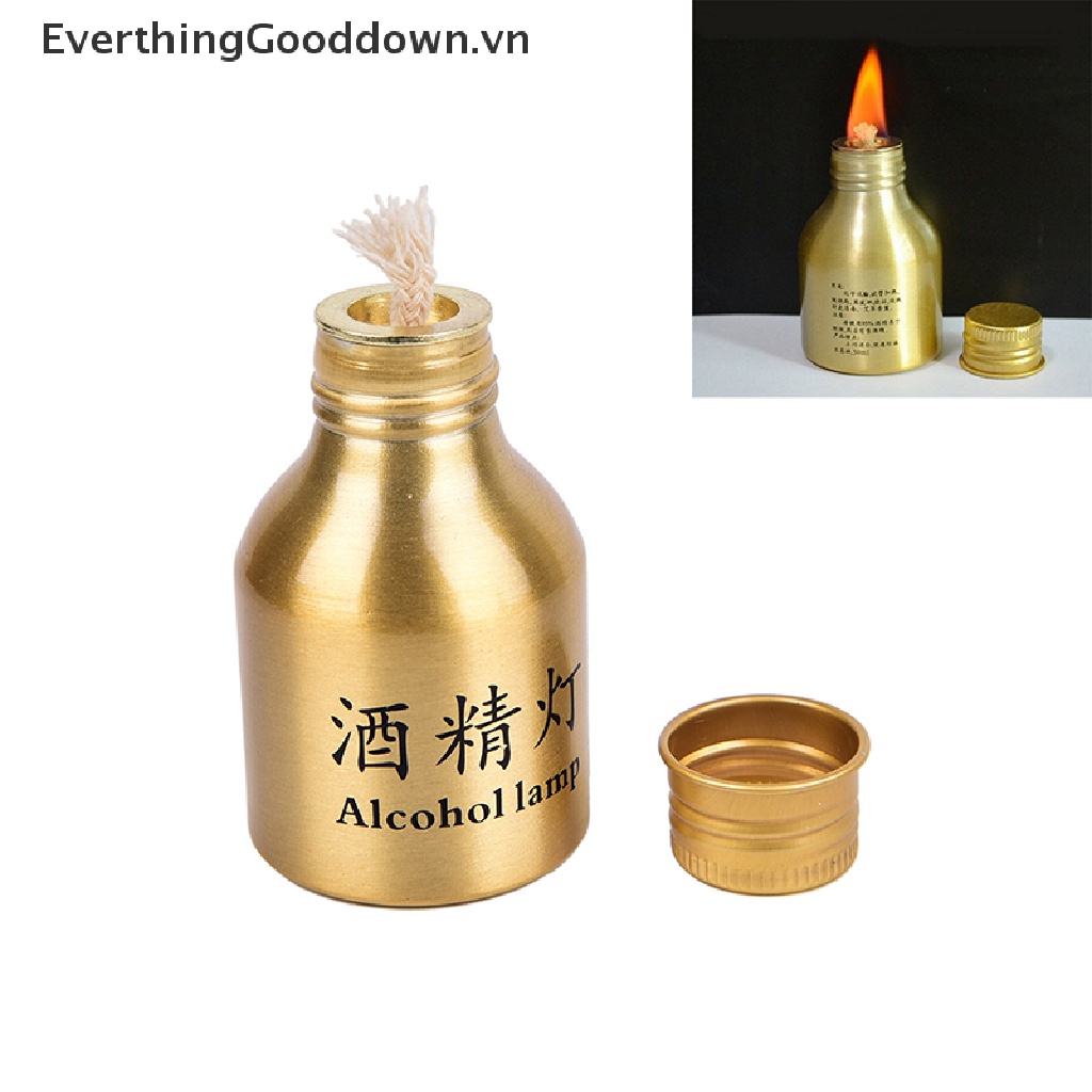 Everthinggooddown 1 Đèn Cồn mini 50ml Vỏ Kim Loại Dùng Trong Phòng Thí Nghiệm