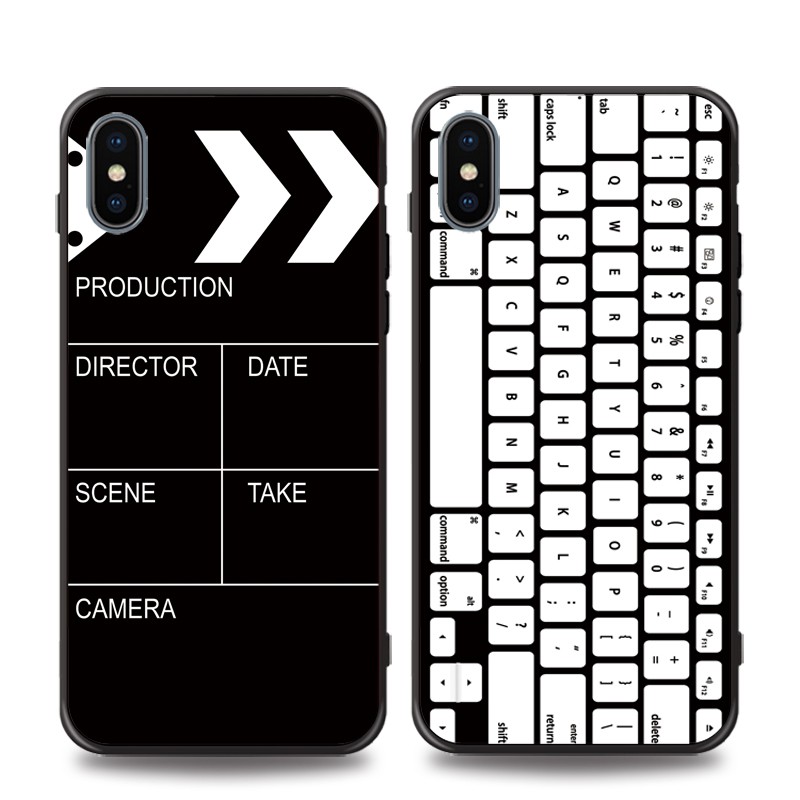 Ốp Điện Thoại Silicon Mềm Hình Bàn Phím Cho IPhone 13 14 Pro Max 6s 7 8 Plus X XR 12 mini 11 Pro XS Max se2