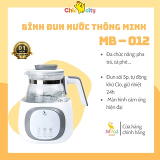 Bình Đun Nước Pha Sữa Moaz Bébé MB - 0012 Giữ Nhiệt Lâu Chế Độ Khử Clo Thông Mình An Toàn Sức Khỏe 1000ml