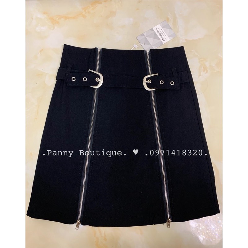 Chân đầm kéo khoá khuy cài cá tính, style ulzzang Hàn Quốc 🌻 Panny Boutique 🌻