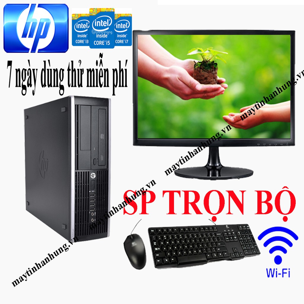 Bộ case máy tính để bàn HP CPU Core i3 / Ram 4GB /HDD 250GB + Màn hình ( Sản phẩm trọn bộ đầy đủ) | BigBuy360 - bigbuy360.vn