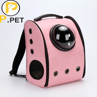 Balo Phi Hành Gia Màu Hồng - Túi vận chuyển chó mèo dưới 6kg - P.Petshop