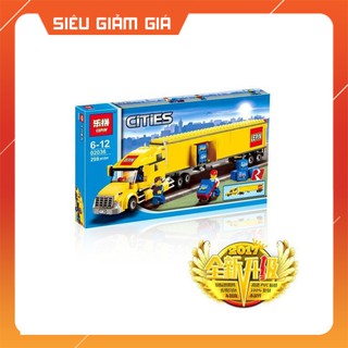 Lắp Ráp Xếp Hình Mô Hình Xe Tải Contener Cỡ Lớn 298 Khối LEPIN02036 X19068