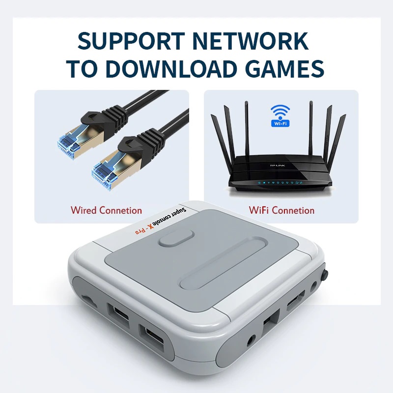 Super Console X Pro - Máy chơi game cầm tay Tích hợp sẵn 30.000+ game tích hợp đầu android TV 4K