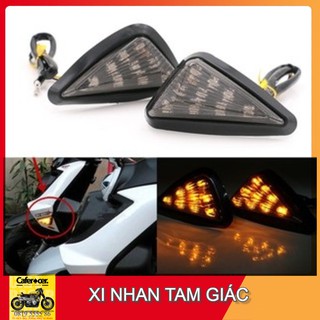 XI NHAN XE MÁY CLASSIC  HÌNH TAM GIÁC - CHUYÊN ĐỘ CHẾ XE EXITER, CAFE RACER, TRACKER