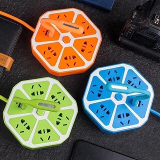Ổ cắm điện hình trái cam có cổng usb