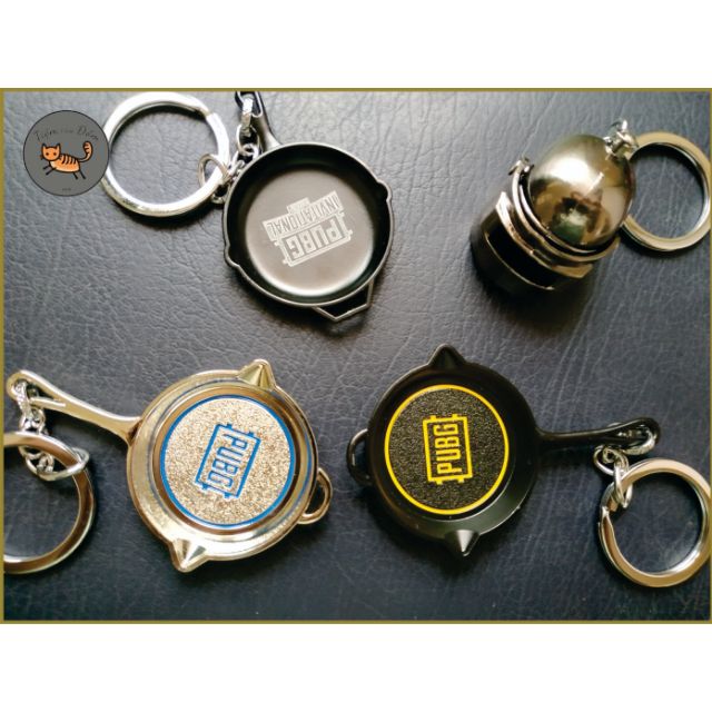 Móc chìa khóa chảo Pubg, mũ Pubg, Pubg mobile