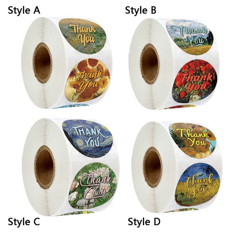 500 Miếng Dán Chữ Thank You