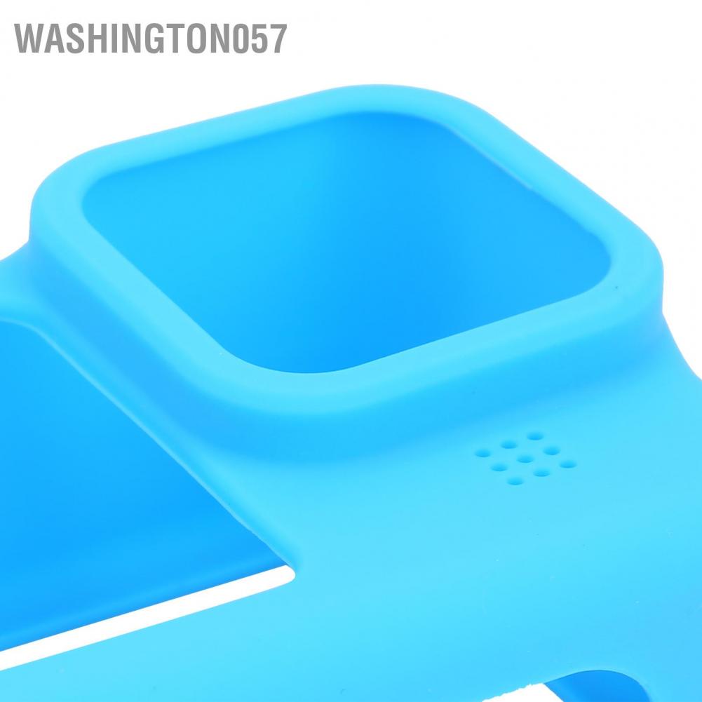 Washington057 Soft Silicone Protective Case Cover Safety Wrist Lanyard with Camera Lens Cap for GoPro 9