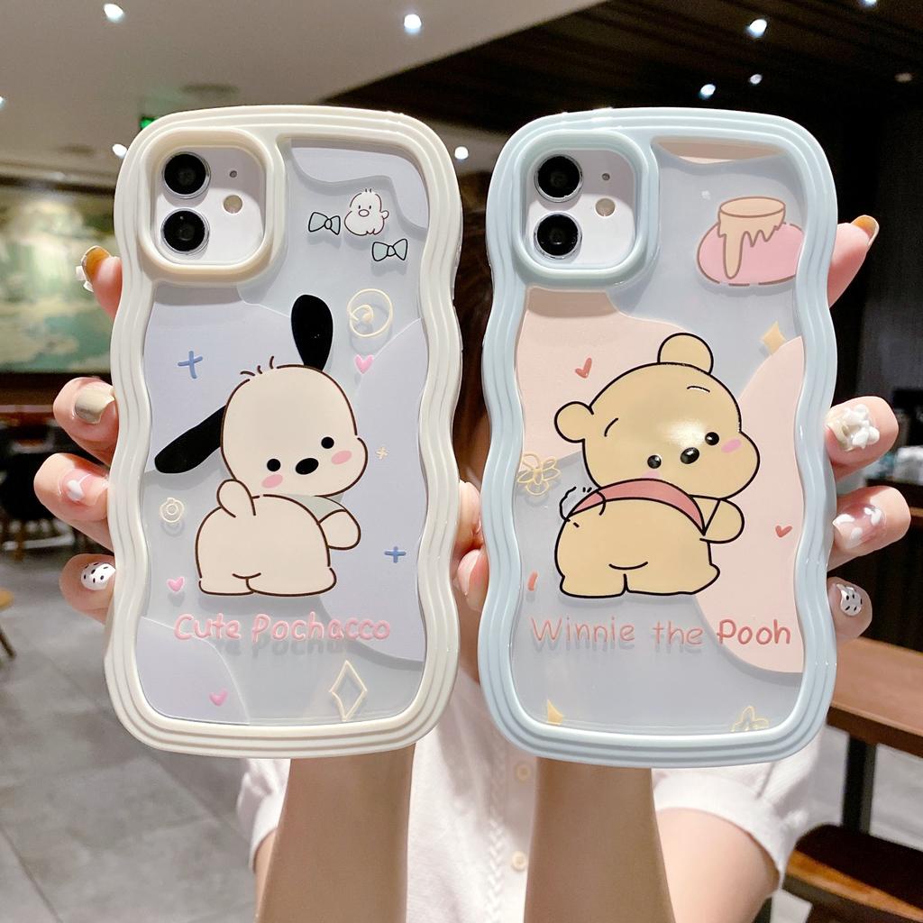 Ốp Điện Thoại Hình winnie the pooh 2 Trong 1 Cho iPhone 14plus 14 13promax 12 11 X XR XSMAX