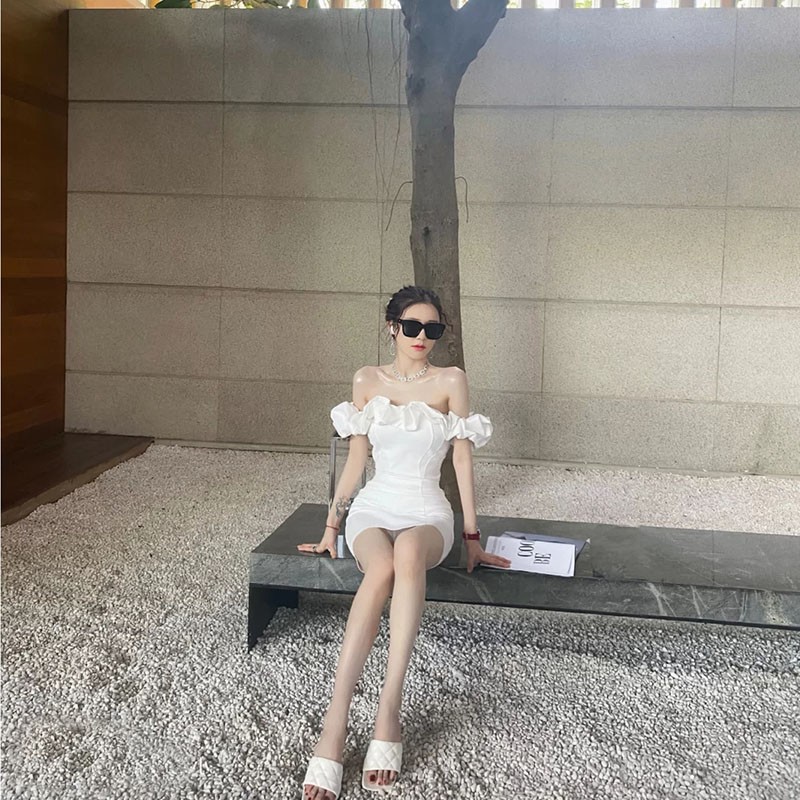 [freeship]Đầm dự tiệc trễ vai cho những cô gái thích stye ngọt ngào và gợi cảm (order) | BigBuy360 - bigbuy360.vn