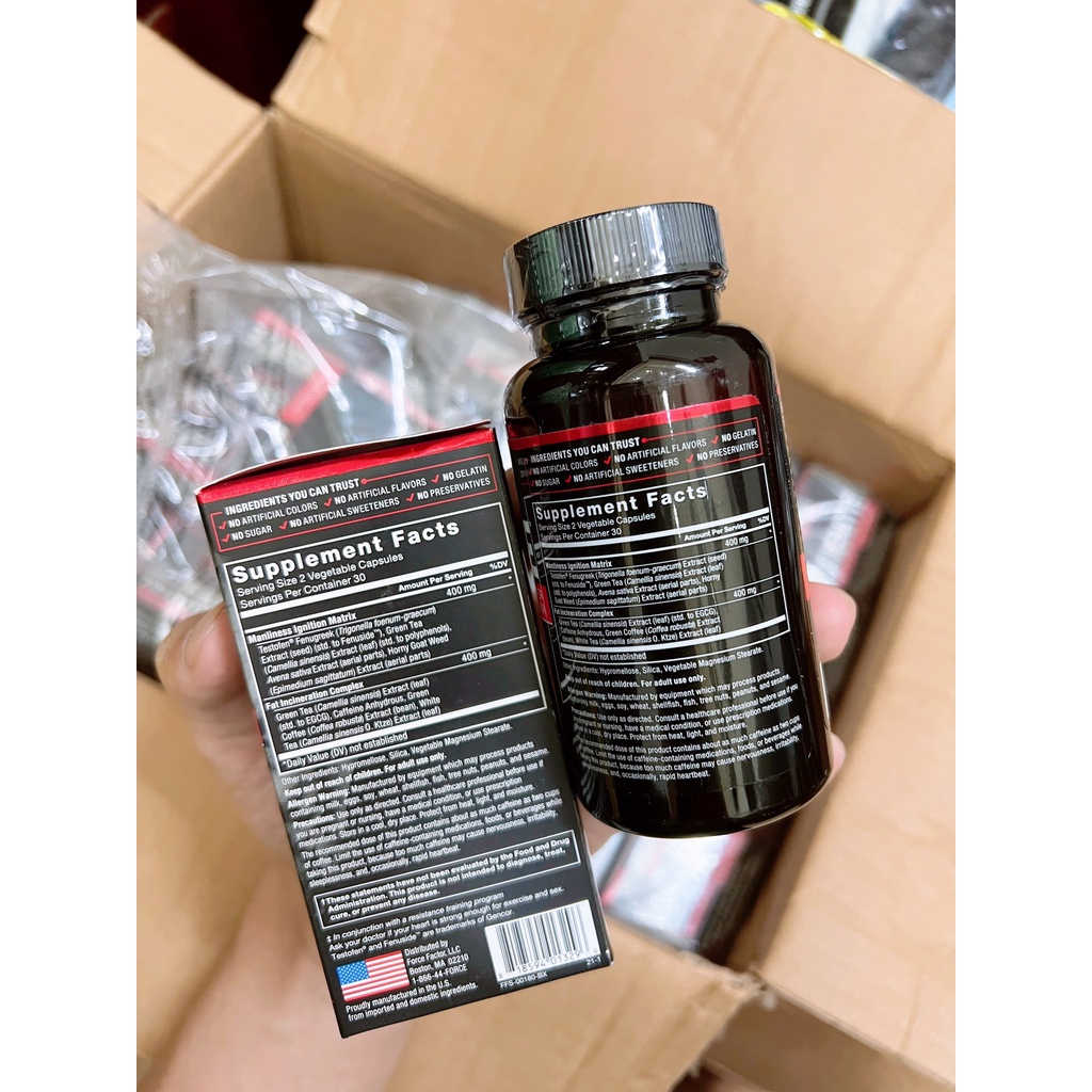 Test X180 Ignite Total Testosterone Booster Đốt mỡ hiệu quả Giảm cân an toàn