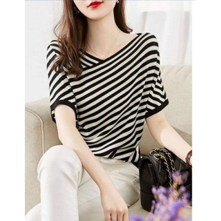 Áo kiểu sọc cánh dơi TT160