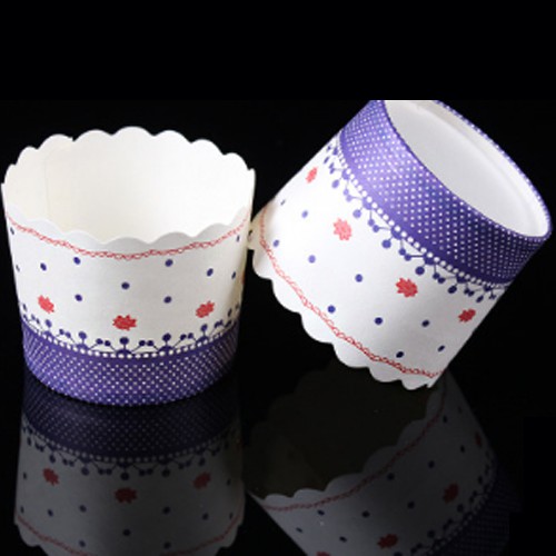 Combo 50 cốc giấy cứng làm cupcake mẫu Tìm Hoa
