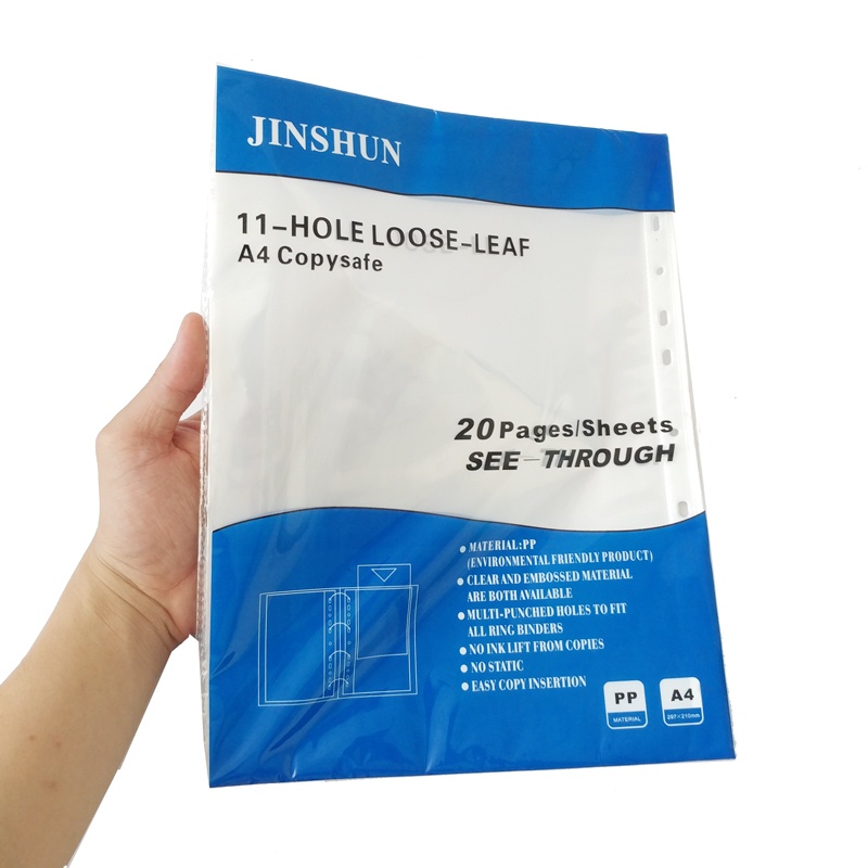 Bìa Lỗ Jinshun A4 (20 Tờ)