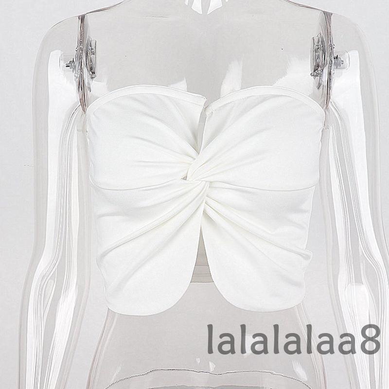 Áo Tank Top Cổ Chữ V Màu Trơn Thời Trang Mùa Hè Cho Nữ La8-YS-