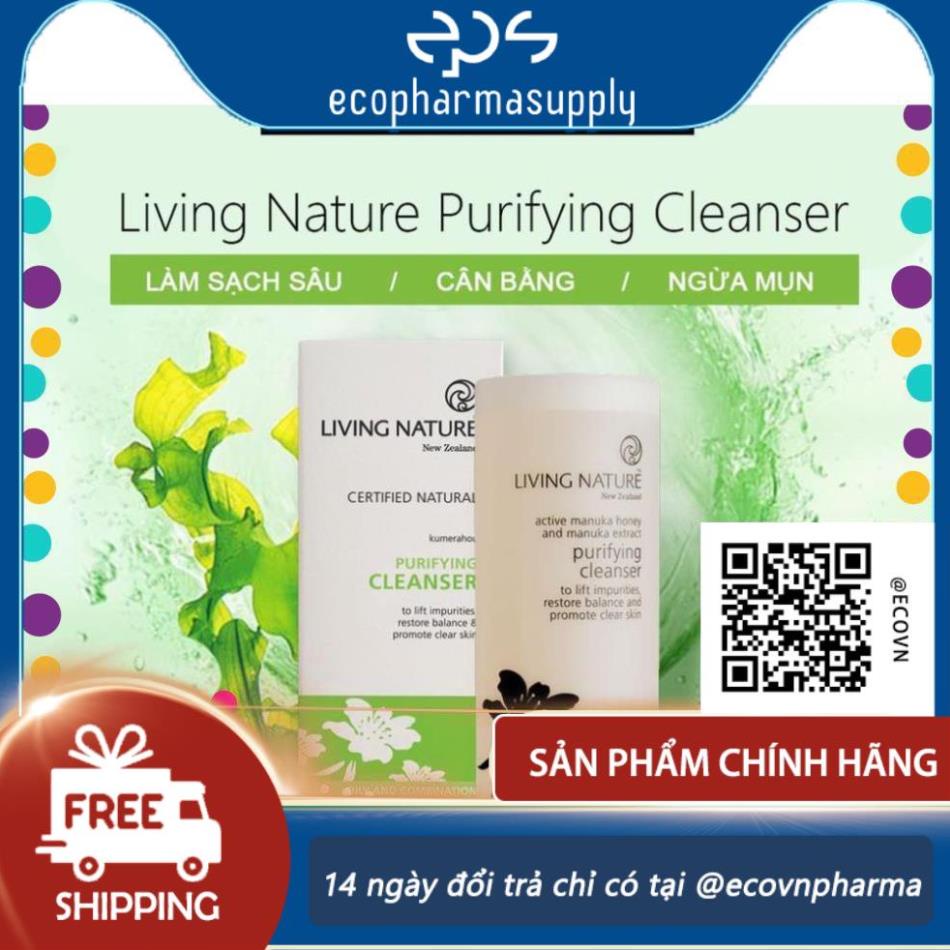 [Hỏa tốc] Sữa rửa mặt làm sạch sâu Living Nature Purifying Cleanser 100ml/120ml