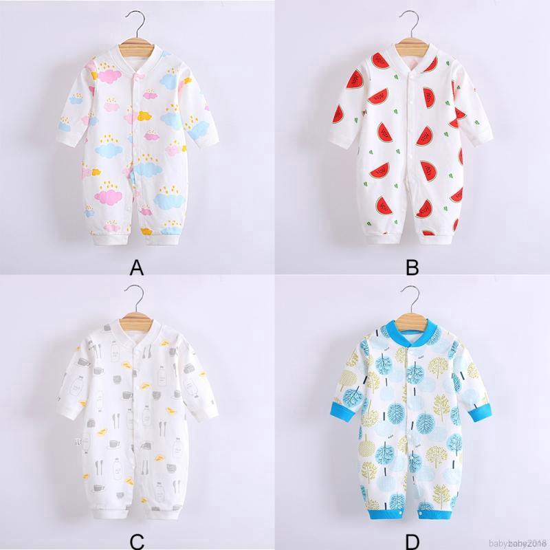 Bộ jumpsuit dài tay họa tiết hoa xinh xắn cho bé