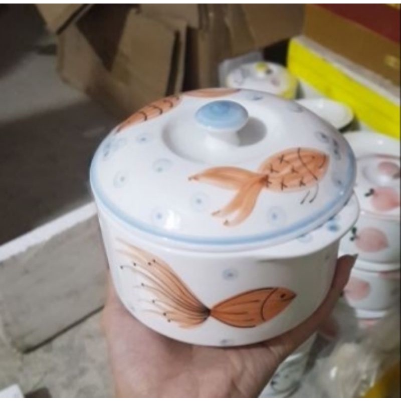 Thố chưng yến 500ml Bát Tràng