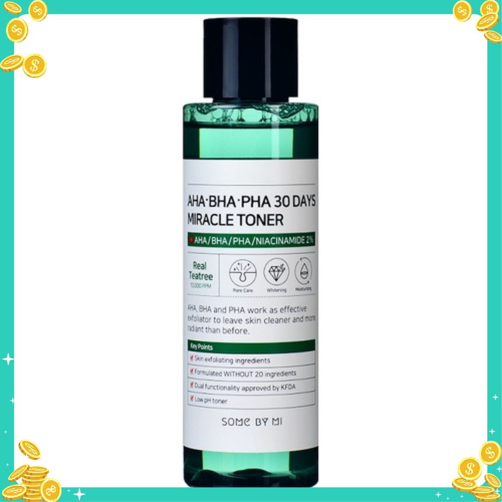 [SALE ĐỈNH] Toner Dưỡng Ẩm Làm Sạch Some By Mi AHA BHA PHA 30 Days Miracle Toner [SALE ĐỈNH]