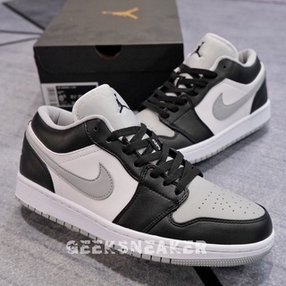 [GeekSneaker] Giày Sneaker Cổ Thấp | Jordan 1 Low Smoke Grey V1 | Shadow 1.0 (Bản cũ)