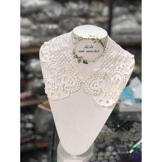 cổ áo ren sơ mi nữ phong cách hàn quốc