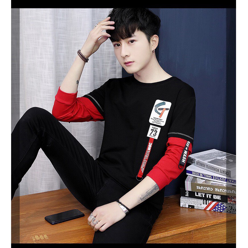 🔝ÁO THUN TAY DÀI🍁FREESHIP🍁🌸ÁO THUN TAY LỠ PHỐI TAY PHONG CÁCH🌸 | BigBuy360 - bigbuy360.vn