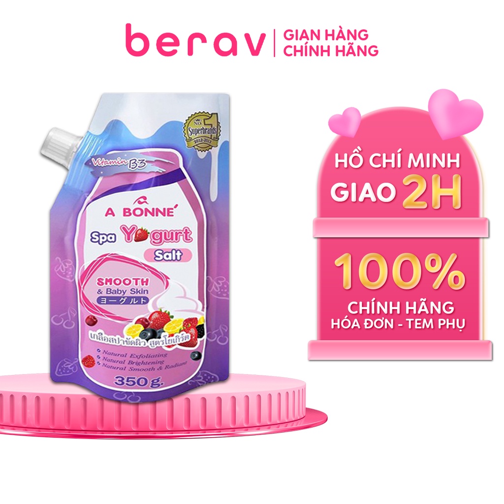 Muối Tắm Sữa Chua A Bonne Tẩy Tế Bào Chết Spa Yogurt Salt Thái Lan 350g