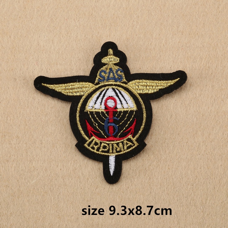 Sea air force Miếng Dán Ủi Trang Trí Quần Áo Thêu Tay diy