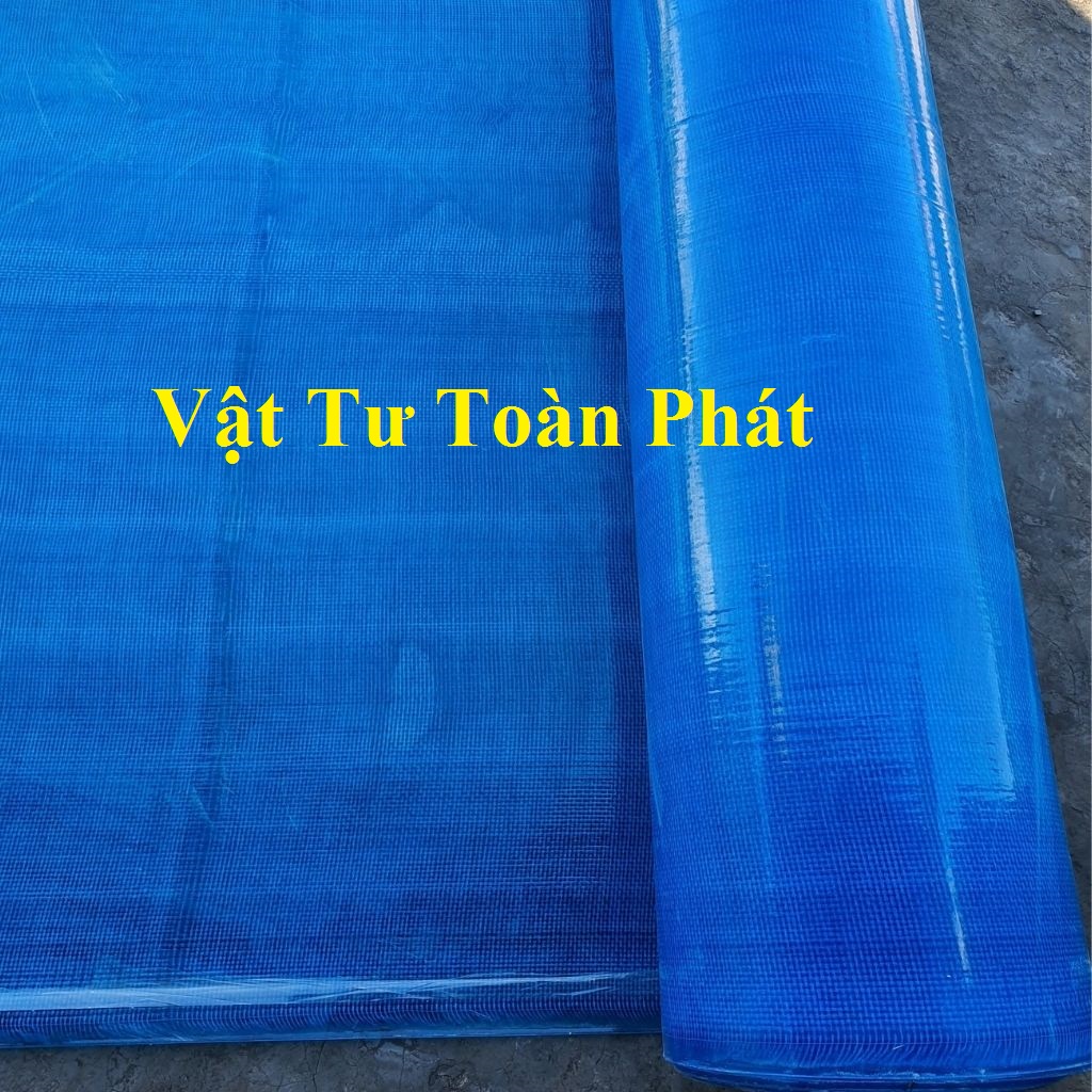 Tấm tôn nhựa phẳng Caro lấy ánh sáng màu trắng đục/ màu xanh che nắng mưa
