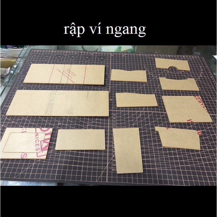 Rập ví nam ngang , đứng mica  - dụng cụ làm đồ da thủ công