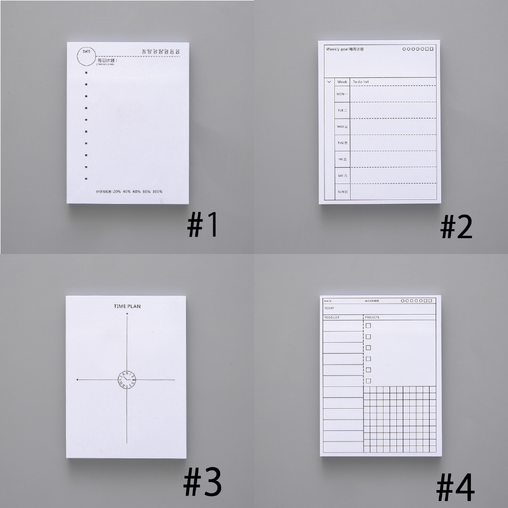 Tập 80 tờ giấy ghi chú thiết kế đơn giản tiện dụng