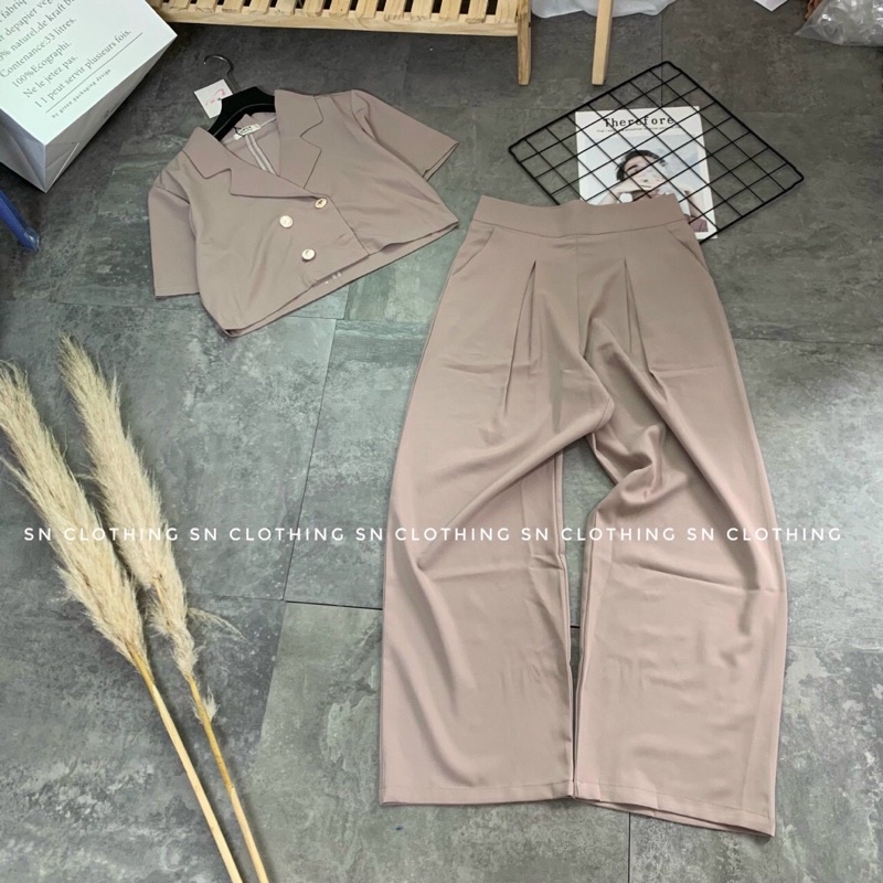 Set áo vest quần tây