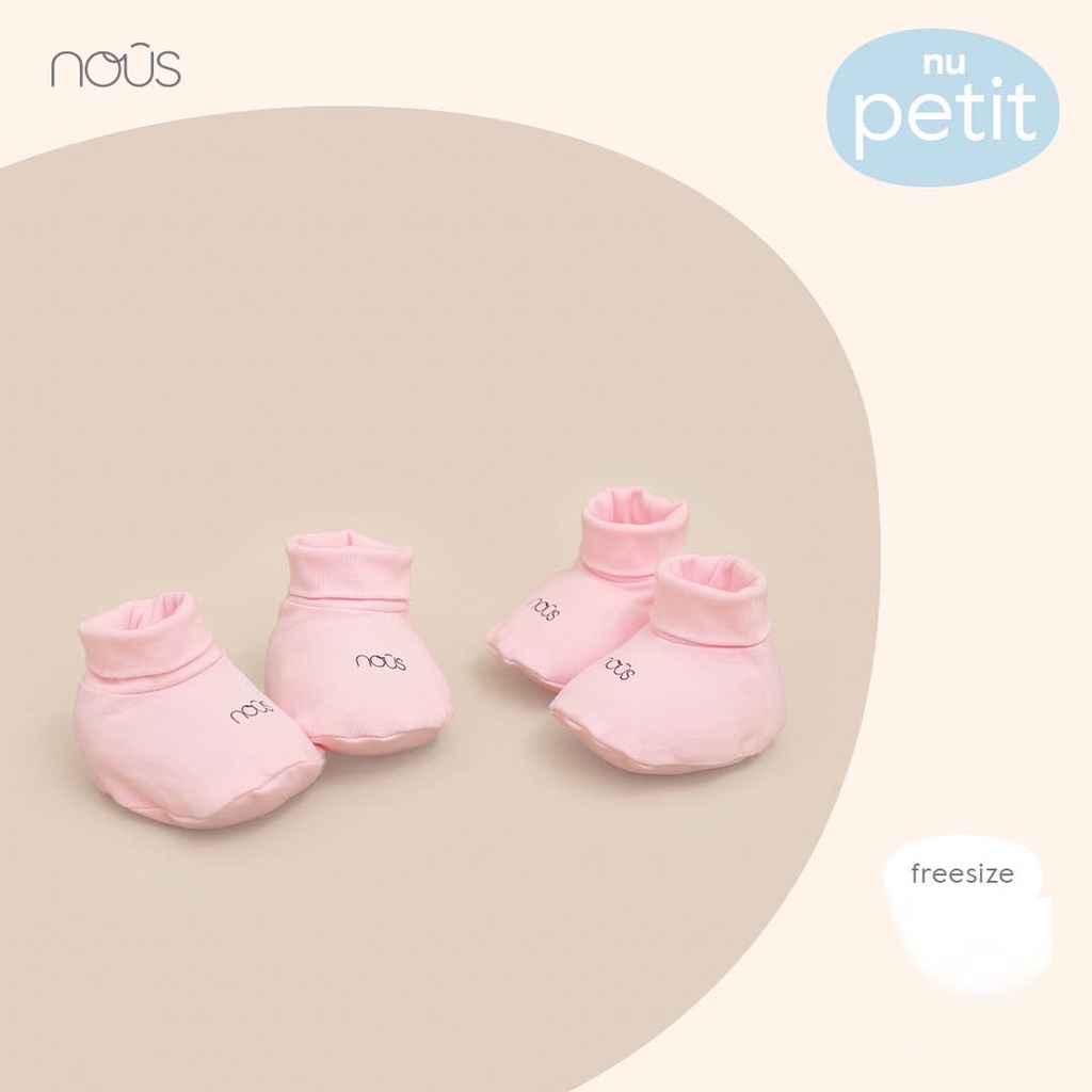 Set Bao Tay, Bao Chân Nous Cho Bé, Chất Liệu Cotton Organic Cao Cấp Mềm Mịn An Toàn Cho Bé Sơ Sinh Nuoiconkieuhan