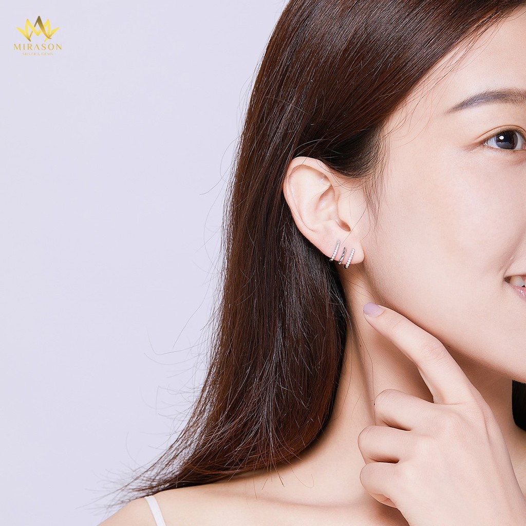 MIRASON - Bông Tai Bạc Nữ 925 Cao Cấp Phong Cách Hàn Quốc - MBT003