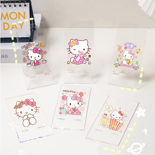 Giá đỡ điện thoại mica kitty GDMC41 giá cute dễ thương trong suốt hoạt hình