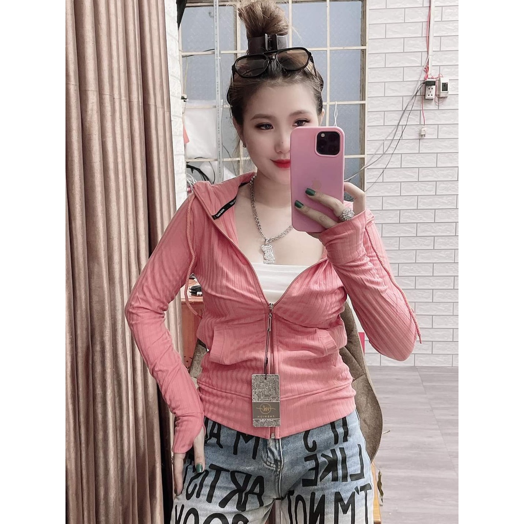 [53-68kg] Áo Khoác Thun Gân To 6 Túi Vải Dày Dặn, Đẹp. Áo Khoác Nữ Vải Thun Gân [TGT]
