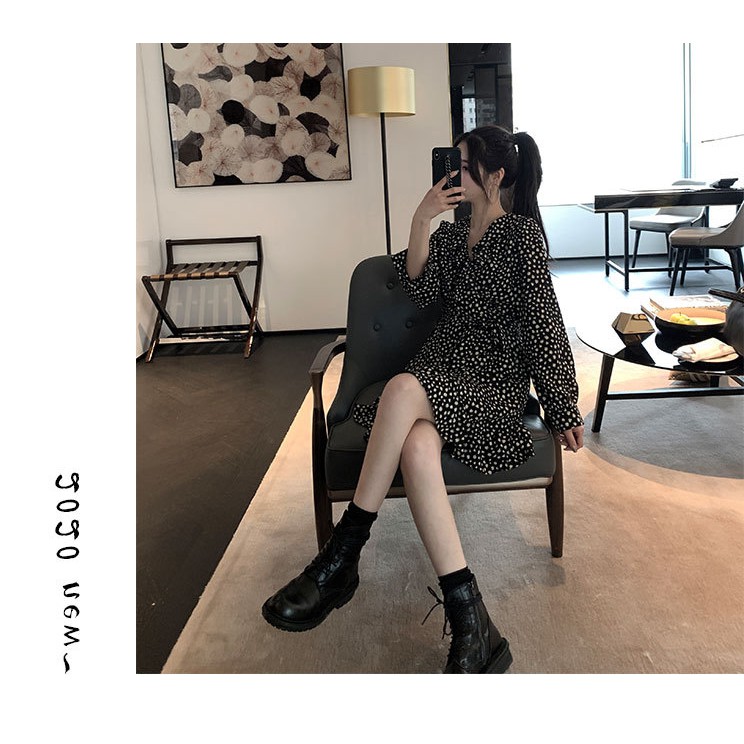 VÁY VOAN ĐEN HOA NHÍ XINH XẮN CHẤT MỀM | BigBuy360 - bigbuy360.vn