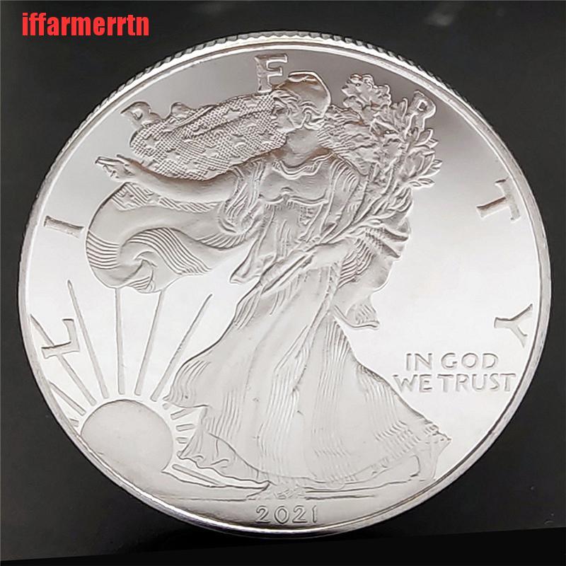 {iffarmerrtn}2021 United Statue of Liberty Challenge Coin Fine Silver Collectibles America Co NZM