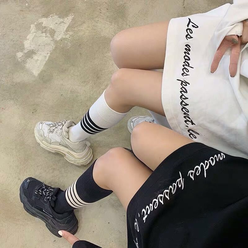 Tất - Vớ nữ ngang gối Style Hàn cá tính