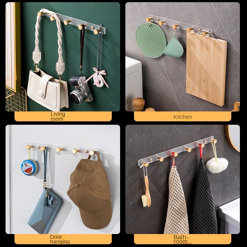 Móc Treo Đồ Dán Tường Bằng Acrylic Sang Trọng